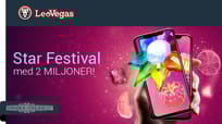LeoVegas ger oss en stj&auml;rnsp&auml;ckad festival d&auml;r 2 milj. kr ska delas ut!