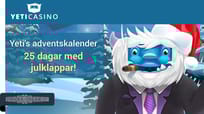 Fira in julen med Yeti Casino, d&auml;r flertalet julklappar v&auml;ntar p&aring; dig!