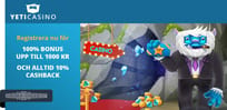 Var alltid garanterad 10% cashback hos Yeti casino