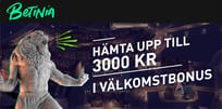 M&aring;nadens bonus: Upp till 3 000 kronor i bonus hos Betinia Casino!