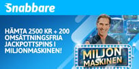 M&aring;nadens bonus: Vinterbonus med jackpottspins hos Snabbare