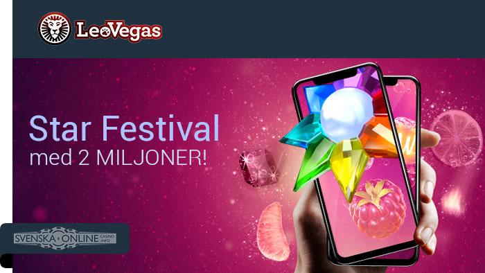 LeoVegas ger oss en stjärnspäckad festival där 2 milj. kr ska delas ut!