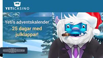 Fira in julen med Yeti Casino, där flertalet julklappar väntar på dig!