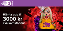 Månadens bonus: Upp till 3000 kr eller 100 omsättningsfria spins!