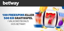 Välkomstbonus i form av 100 freespins hos Betway Casino