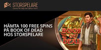 Hämta 100 free spins på Book of Dead hos Storspelare