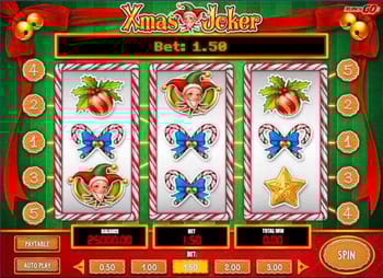 Xmas Joker spelautomat symboler.