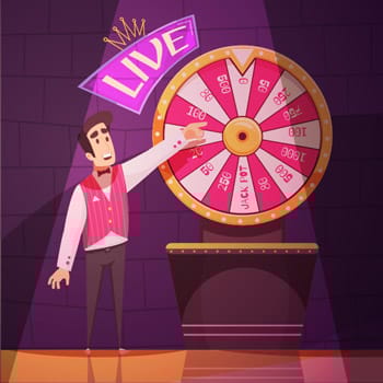 lyckohjul med man bredvid