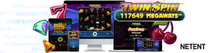 Twinspin MegaWays olika enheter.