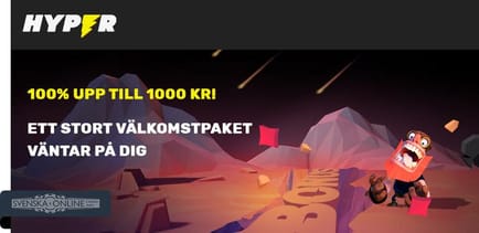 Hyper 100% upp till 1000 kr