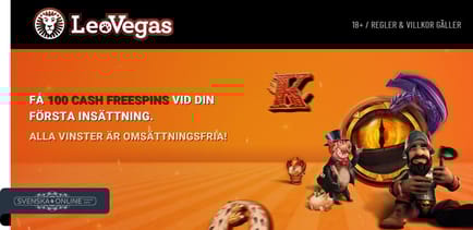 LeoVegas v&auml;lkomstbonus