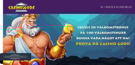Casino Gods välkomstbonus.