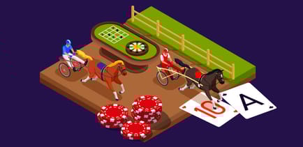 animerad bild trav och roulette