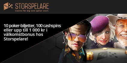 3 välkomstbonusar hos Storspelare