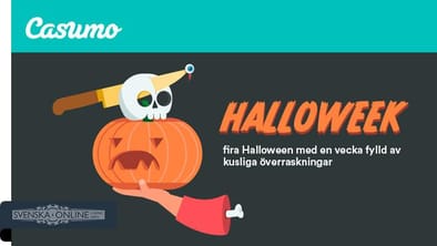 casumo halloweek hand med pumpa i flatan
